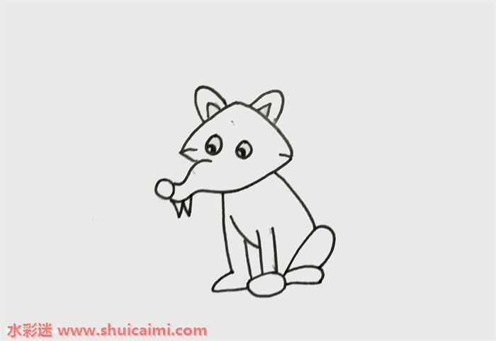 狼怎么画 狼简笔画画法