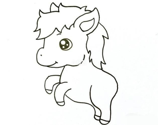 小马简笔画 小马简笔画简单可爱