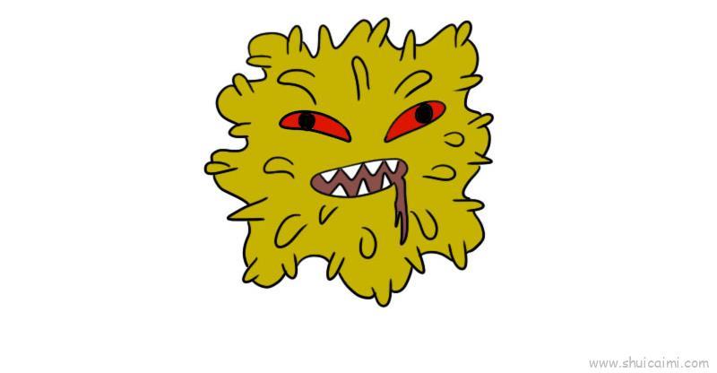 病毒教程儿童画怎么画 病毒教程简笔画图片大全