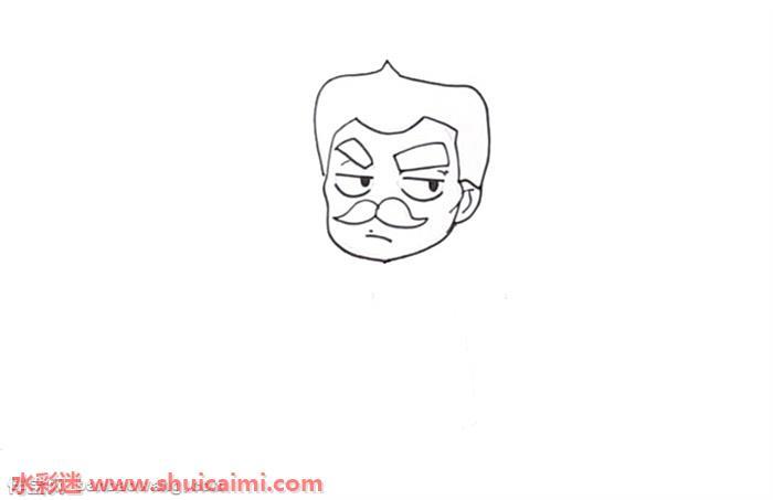 鲁迅q版怎么画 鲁迅q版简笔画步骤图