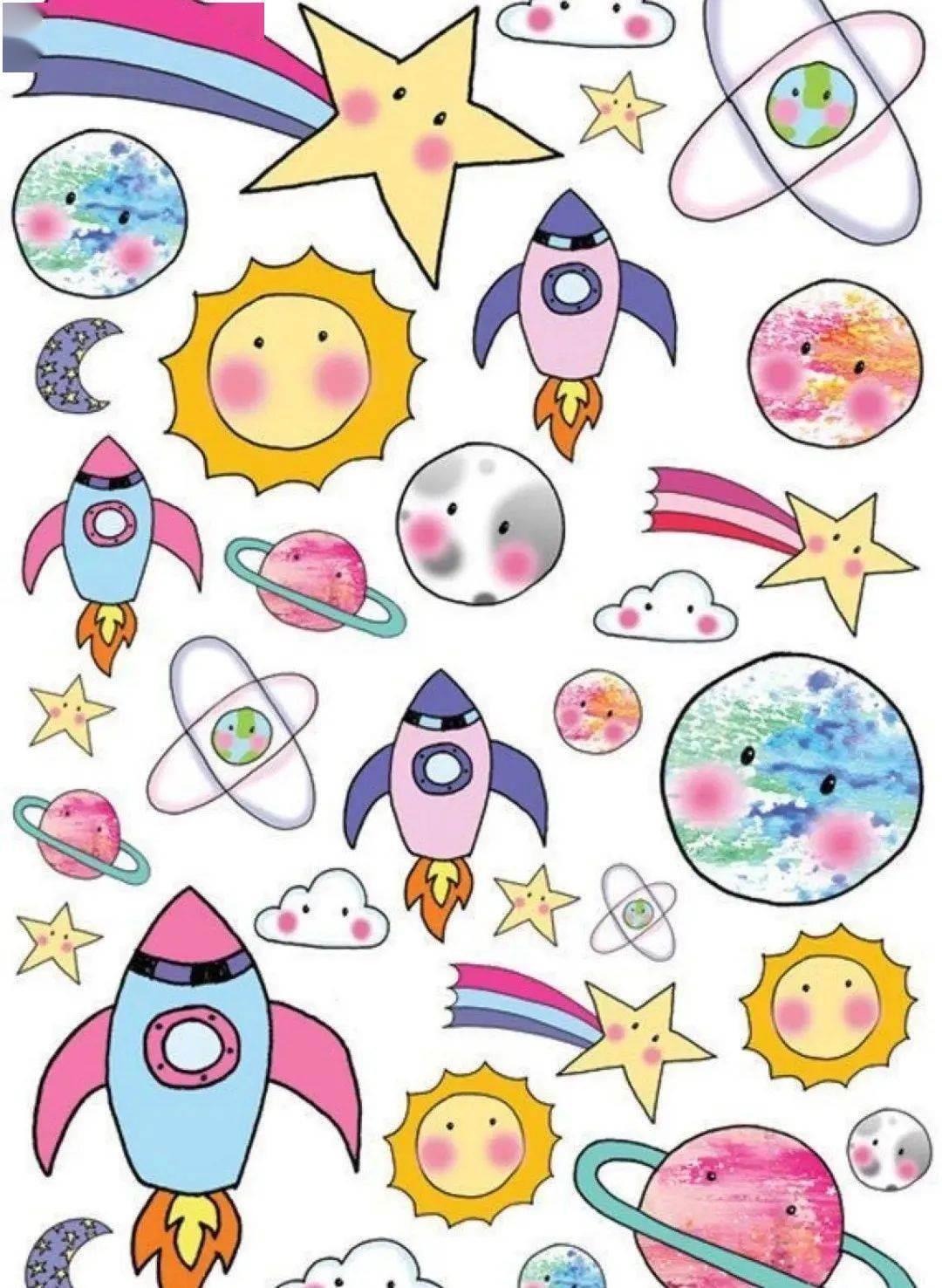 星球简笔画图片大全 星球简笔画图片大全彩色