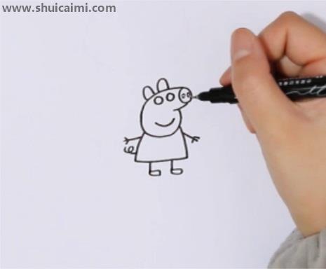 小猪佩奇全家福简笔画怎么画 小猪佩奇全家福简笔画步骤