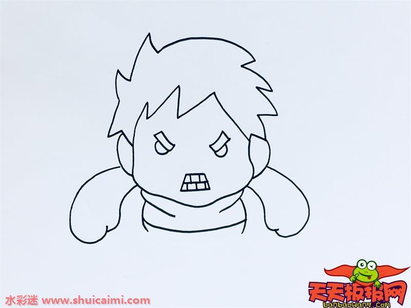 绿巨人怎么画 绿巨人简笔画画法