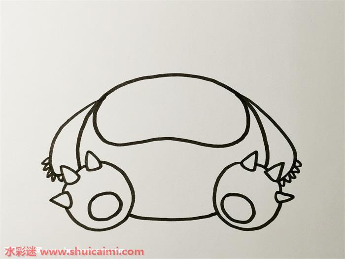神奇宝贝卡比兽怎么画 神奇宝贝卡比兽简笔画简单易画