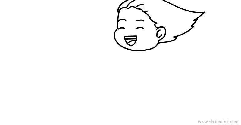 吹风扇的卡通简笔画绘画教程