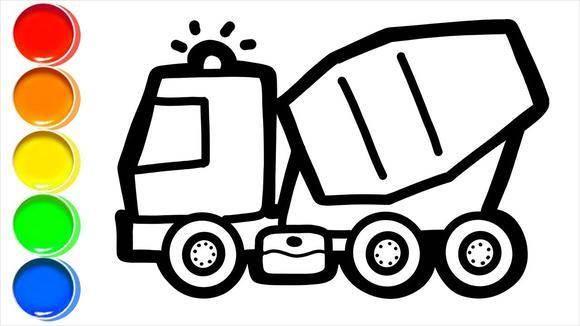 翻斗车简笔画 翻斗车简笔画儿童简笔画