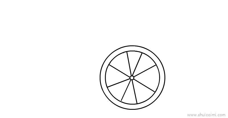 轮椅儿童画怎么画 轮椅简笔画顺序