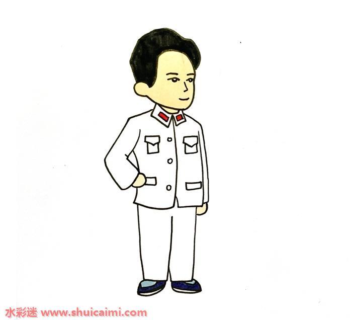 毛爷爷怎么画 毛爷爷简笔画图片大全彩色