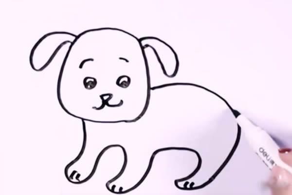 狗简笔画 狗简笔画简单