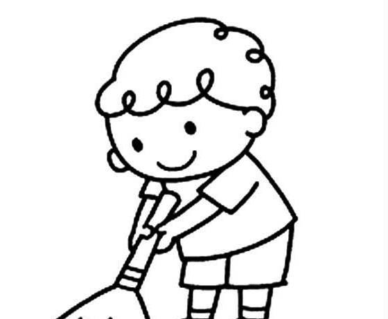 做家务简笔画图片大全 做家务简笔画图片大全彩色