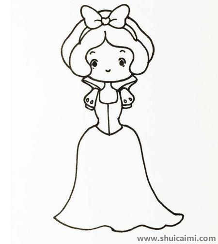 白雪公主图儿童简笔画
