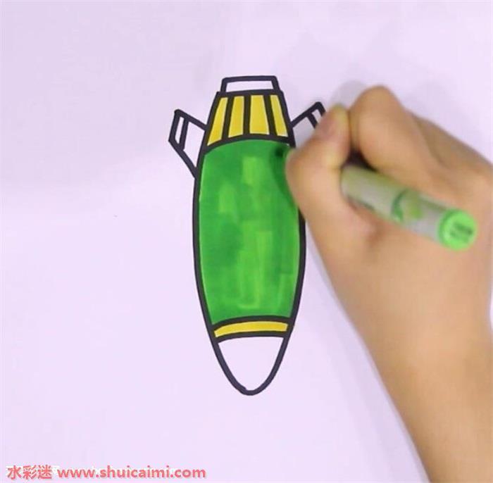 导弹怎么画 导弹简笔画画法