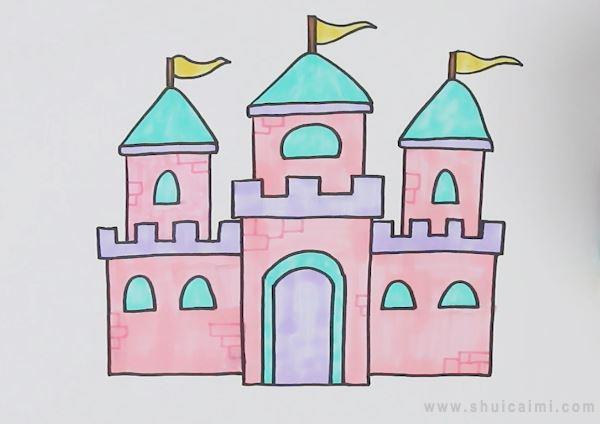 城堡简笔画怎么画 城堡简笔画画法