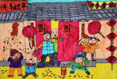 画一张过新年的绘画作品 画一张过新年的绘画作品怎么画