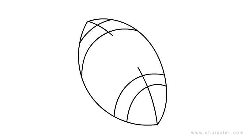 体育用品橄榄球简笔画怎么画 体育用品橄榄球简笔画简单