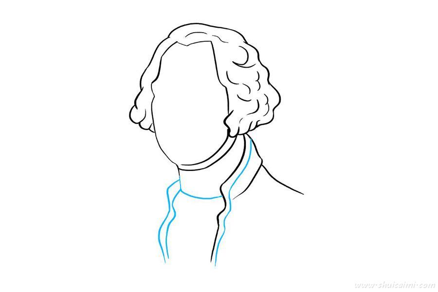 乔治华盛顿怎么画 乔治华盛顿简笔画简单好看带颜色