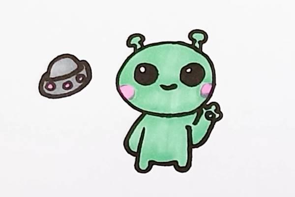 外星人简笔画 外星人简笔画可爱