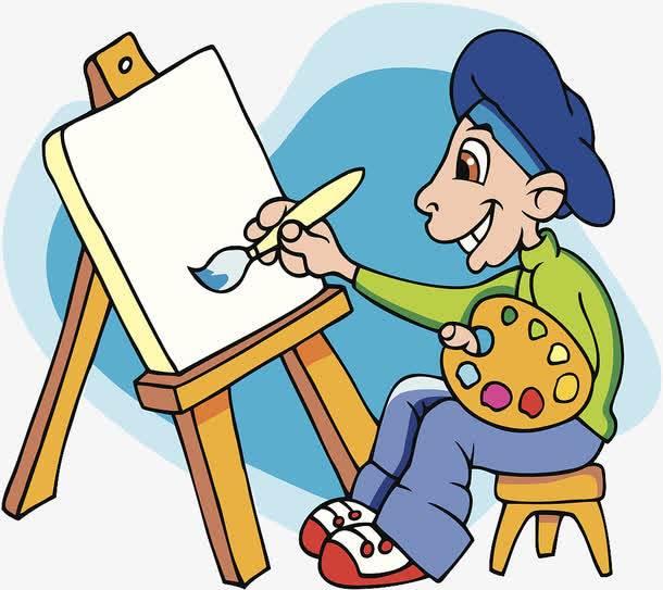 画家简笔画 画家简笔画可爱