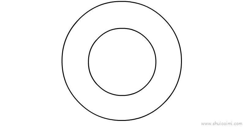 游泳圈儿童画怎么画 游泳圈简笔画步骤