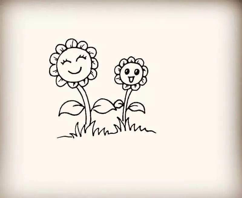 草地简笔画 草地简笔画带颜色带花