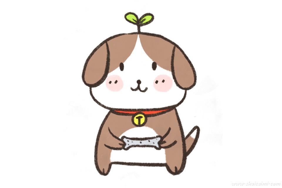 小狗怎么画 小狗简笔画简单又漂亮彩色