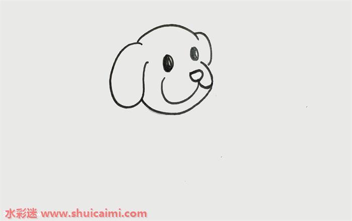 狗怎么画 狗简笔画简单易画彩色