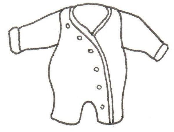 婴儿衣的简笔画怎么画 婴儿衣的简笔画简单