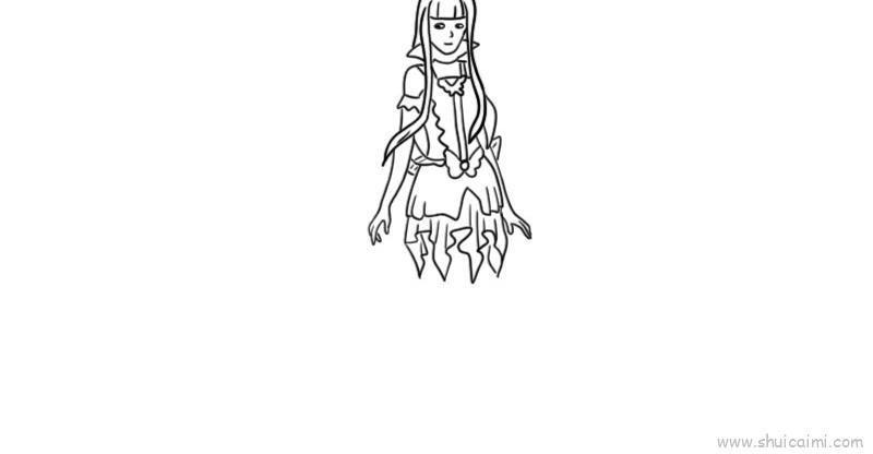 白光莹儿童画怎么画 白光莹简笔画顺序