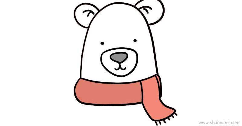 戴围巾儿童画怎么画 戴围巾简笔画简单又好看