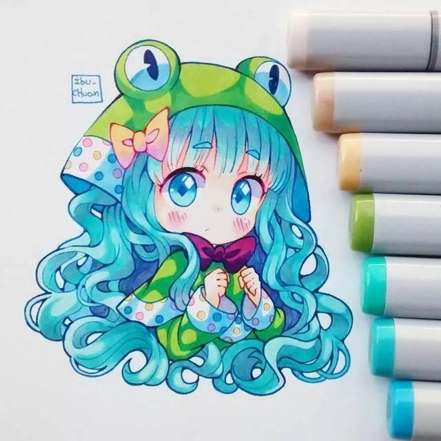 可爱人物简笔画 可爱人物简笔画卡通呆萌女孩