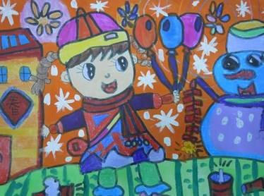 新年放烟花图片儿童画 新年放烟花图片儿童画简笔画