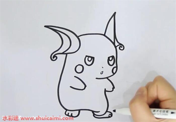 雷丘王怎么画 雷丘王简笔画简单好看