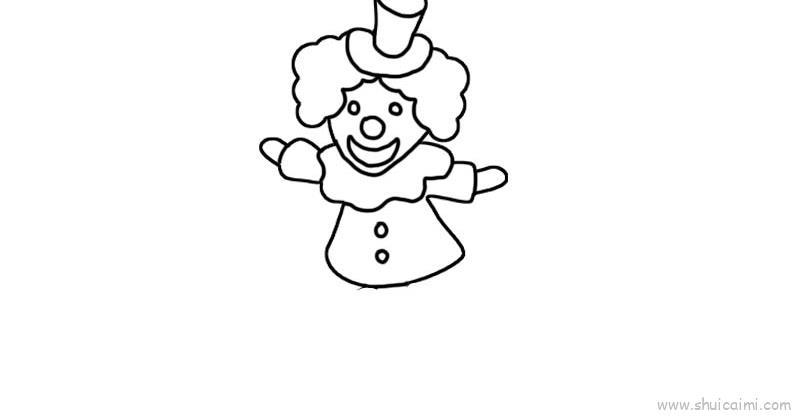 小丑儿童画怎么画 小丑简笔画图片