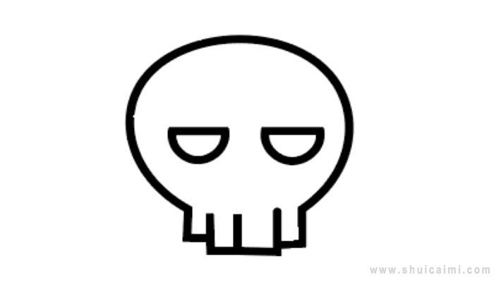 骷髅头简笔画怎么画 骷髅头简笔画好看