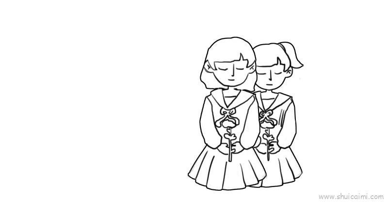 纪念烈士儿童画怎么画 纪念烈士简笔画图片大全