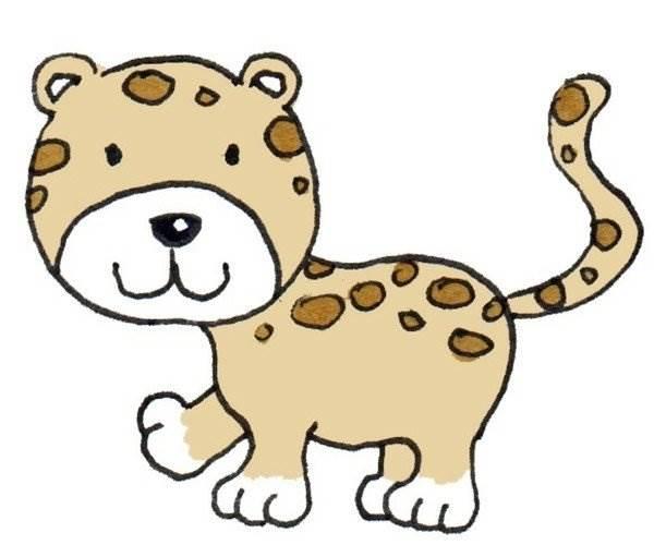 豹子简笔画 豹子简笔画凶猛又简单