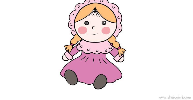 玩具娃娃儿童画怎么画 玩具娃娃简笔画画法