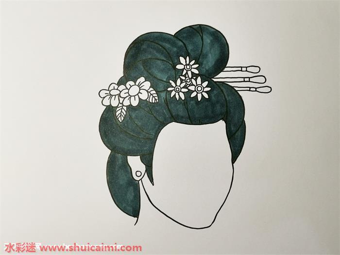 古风人物头发怎么画 古风人物头发简笔画画法