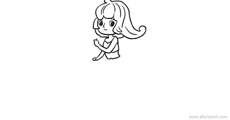 美人鱼公主儿童画怎么画 美人鱼公主简笔画画法