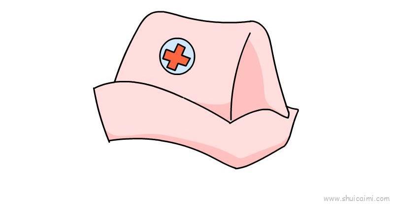 护士帽儿童画怎么画 护士帽简笔画简单