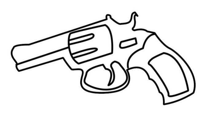 枪简笔画图片大全大图 枪简笔画图片大全大图有颜色