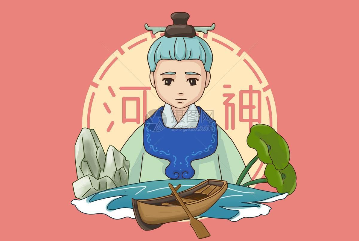 河神简笔画 河神简笔画可爱