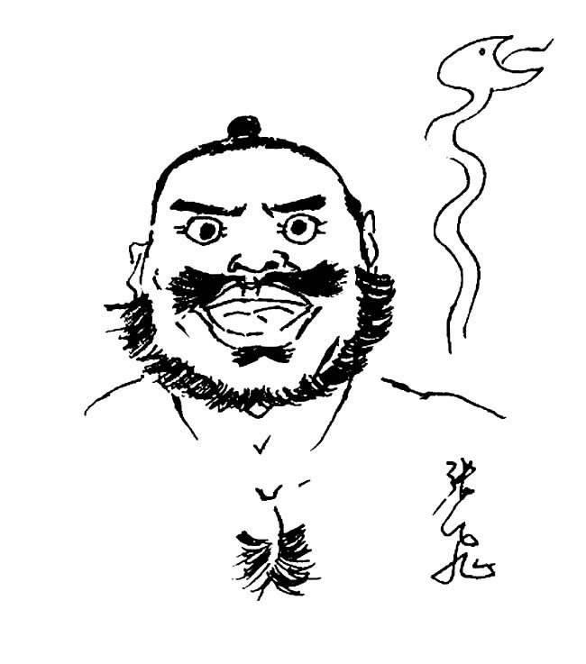 张飞简笔画 张飞简笔画霸气