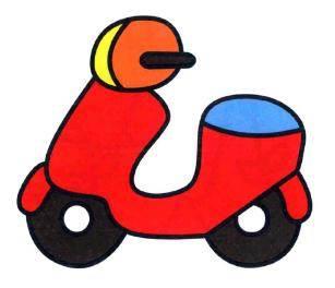 摩托车简笔画 摩托车简笔画幼儿