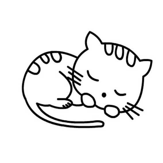 花猫简笔画 花猫简笔画彩色