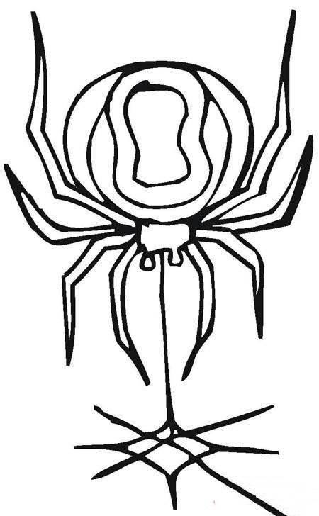 蜘蛛简笔画 蜘蛛简笔画儿童简笔画