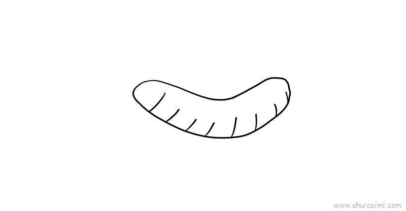 热狗儿童画怎么画 热狗简笔画画法