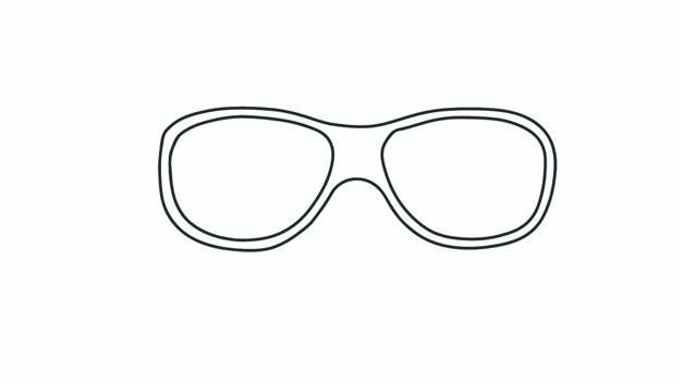 太阳镜简笔画怎么画 太阳镜简笔画简单