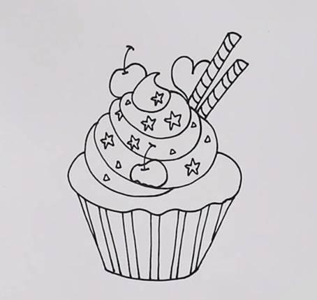 冰激凌简笔画 冰激凌简笔画简单又漂亮