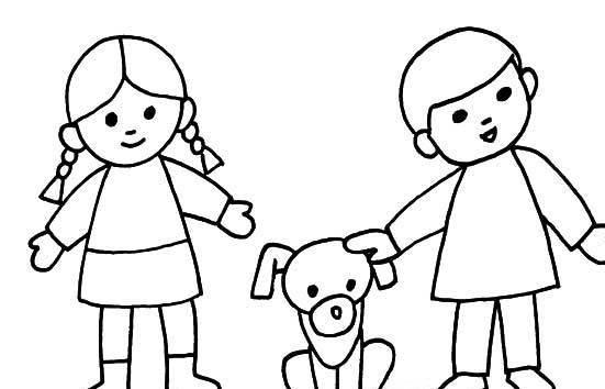 小孩的简笔画图片大全 小孩的简笔画图片大全可爱女孩